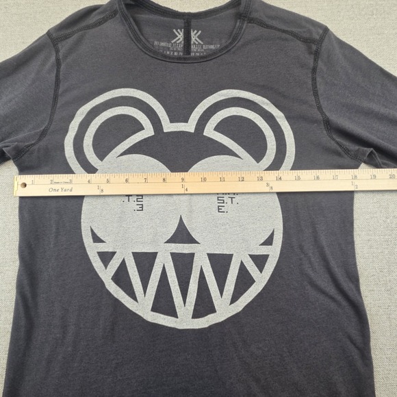 Radiohead Waste Gray Bear Long Sleeve T-Shirt Women's Large Alternative Rock Y2K - Picture 6 of 7
